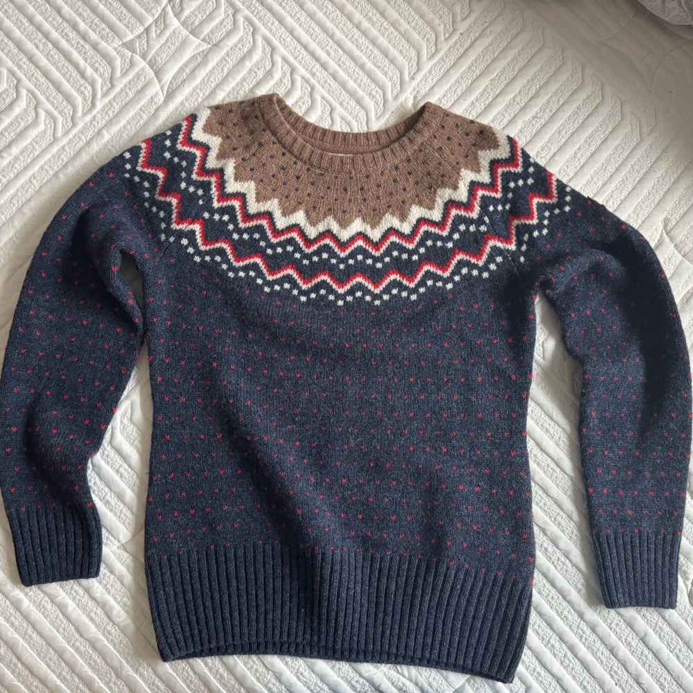 Fjallraven Brown and Blue Knit Sweater